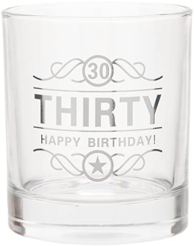 Maturi Spirituosenglas zum 30. Geburtstag „Thirty Happy Birthday!“, 350 ml, in Geschenkbox Maturi Spirituosenglas zum 30. Geburtstag „Thirty Happy Birthday!“, 350 ml, in Geschenkbox von Maturi