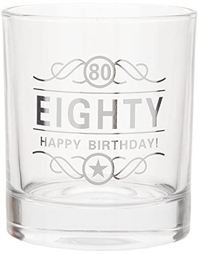 Maturi Spirituosenglas zum 80. Geburtstag „Eighty Happy Birthday!“, 350 ml, in Geschenkbox von Maturi