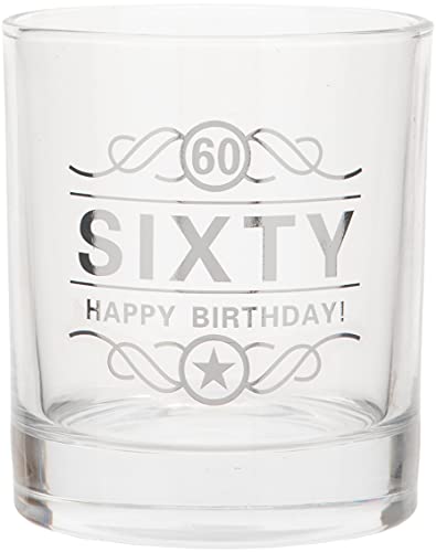 Maturi Spirituosenglas zum 60. Geburtstag „Sixty Happy Birthday!“, 350 ml, in Geschenkbox von Maturi