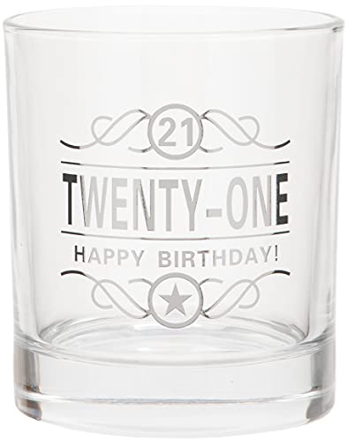 Maturi Spirituosenglas zum 21. Geburtstag „Twenty-One Happy Birthday!“, 350 ml, in Geschenkbox von Maturi