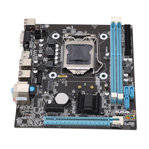 Gaming-Motherboard H81 DDR3 M.2 NVMe NGFF PCIe LGA 1150 Micro ATX PC-Motherboard von Matybobe
