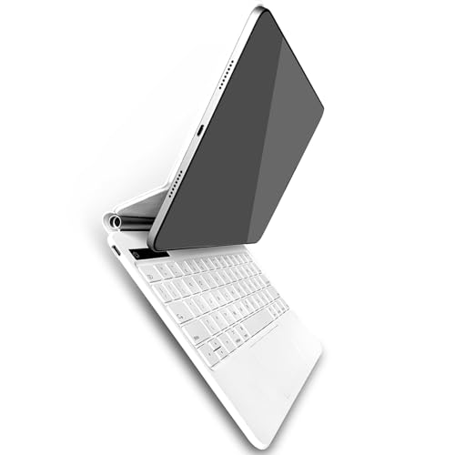 Magnetische Saugung BT Keyboard Protective Case Pro 12.9 '' 2018-2021 Weiß (Mit Hintergrundbeleuchtung für Air 4 & 5) von Matybobe