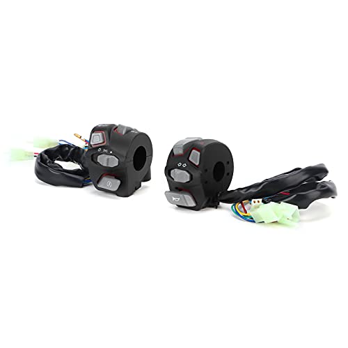 Matybobe 22 Mm Motorrad -Lenkerschalter Steuerknopf Wasserdichte Universelle Blinker Lichtmotorrad -Motorrad -Bike -Fahrradfahrradhornschalter (Rotlicht) von Matybobe