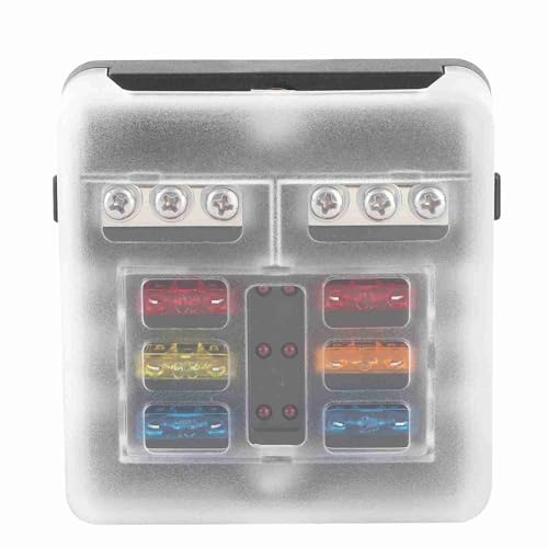 Matybobe 6 Weg Sicherung Box Sicherung Halter mit LED Anzeige Licht Automotive Marine Boot Matybobe 6 Weg Sicherung Box Sicherung Halter mit LED Anzeige Licht Automotive Marine Boot von Matybobe