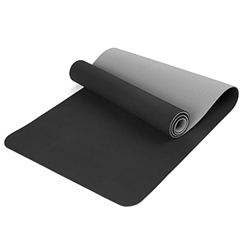 Matybobe 72,05 × 24,01 Zoll tragbare doppelte zweifarbige Yogamatte, dicke Sportmatte, rutschfeste Exe-Ise-Matte für Fitness-Workouts mit Tragegurt und Aufbewahrungstasche Matybobe 72,05 × 24,01 Zoll tragbare doppelte zweifarbige Yogamatte, dicke Sportmatte, rutschfeste Exe-Ise-Matte für Fitness-Workouts mit Tragegurt und Aufbewahrungstasche von Matybobe