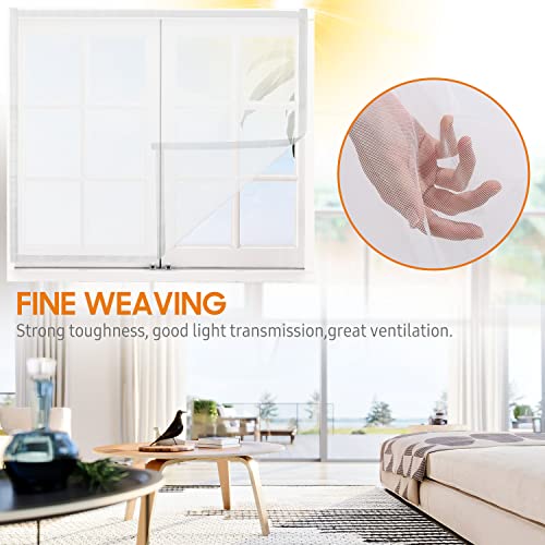 Matybobe DIY Fenster S n mit Selbst-Klebebänder Haushalt S n Net Protector Mesh Vorhang Tür Net 100 * 100cm Weiß von Matybobe