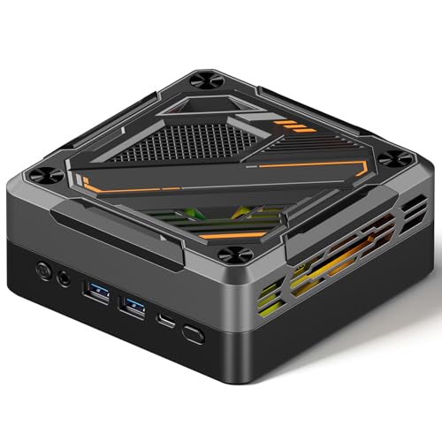 Matybobe Desktop Computer 8 Kerne 16 Threads WiFi6 BT5.2 USB4 Support 4K Triple Screen Display Office Conference Filmspiele (32 & 1 TB EU -Stecker) von Matybobe