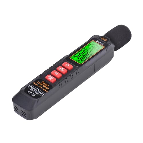 Matybobe Digital Decibel Messgeräteschallpegelmesser 30-130 DB Rauschtester mit LCD-Bildschirmdaten Halten Sie das Tragbare Rauschen für den Innenraum Im Innenraum Outdoor. von Matybobe