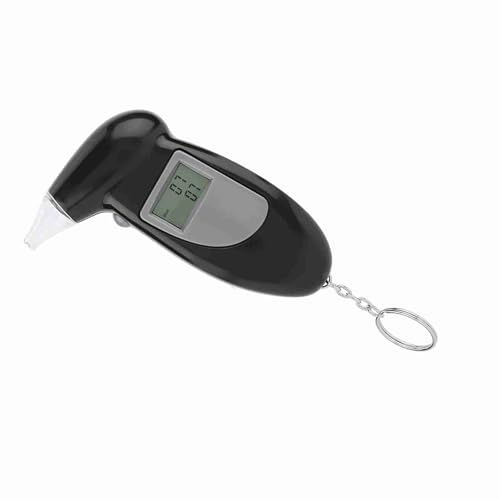 Matybobe Digital LCD -Bildschirm Alkohol Atemtester Tragbarer Schlüsselbemensanalysator für Sicherheitsantrieb Schwarze 20pcs (Mit 50 Atemmund) von Matybobe