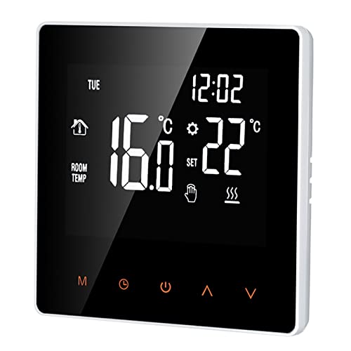 Matybobe Digital Thermostat 16A Digitale Temperaturregler LCD Display Touchscreen Woche Programmierbare Elektrische heizungsthermostat für Home School Office Hotel,Thermostat heizung,Weiß von Matybobe