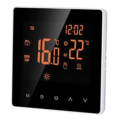 Matybobe Digital Thermostat 16A Digitale Temperaturregler LCD Display Touchscreen Woche Programmierbare Elektrische heizungsthermostat, Thermostat für Home School Orange,Thermostat heizung Matybobe Digital Thermostat 16A Digitale Temperaturregler LCD Display Touchscreen Woche Programmierbare Elektrische heizungsthermostat, Thermostat für Home School Orange,Thermostat heizung von Matybobe