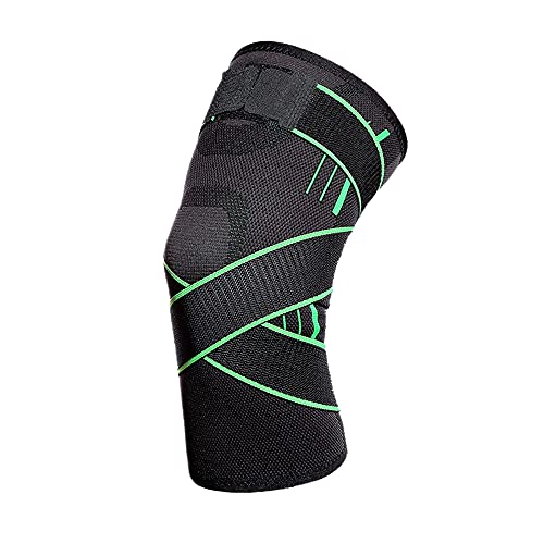 Matybobe Kneeport Professionelle Schutzausrüstung Sport Knieschoner Outdoor Running Knieschoner Grün L von Matybobe