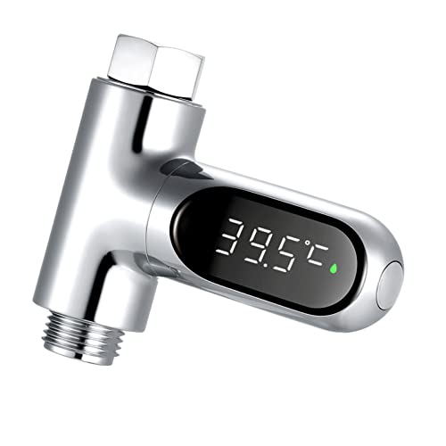 Matybobe LED Digital Temperaturanzeige Dusche 0~100 ℃ Badethermometer Baby Celsius/Fahrenheit Anzeige 360 ° drehbarer Schirm für Hauptküche Badezimmer von Matybobe