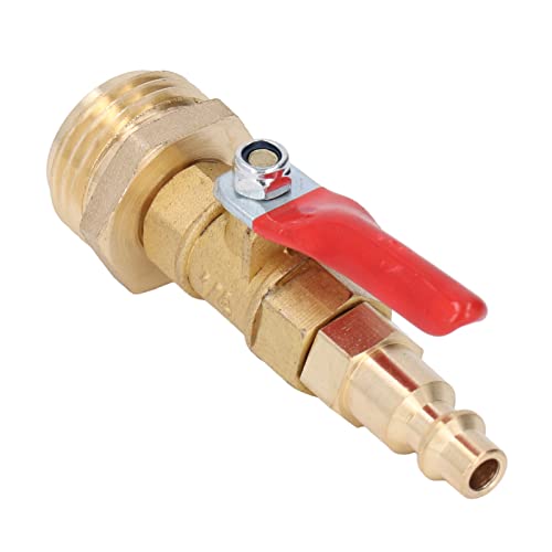 Matybobe Messing Winterfassende Blowout -Adapter -Frostschutzmittel Schnellanschluss für Wohnmobilyachten (Männlich) von Matybobe