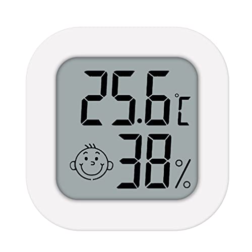 Matybobe Mini Indoor Luftfeuchtigkeit Digital LCD Temperatursensor Messgerät Luftfeuchtigkeitsmesser Temperaturmessgerät Zimmer Hygrometer Messgerät Wetterstation von Matybobe