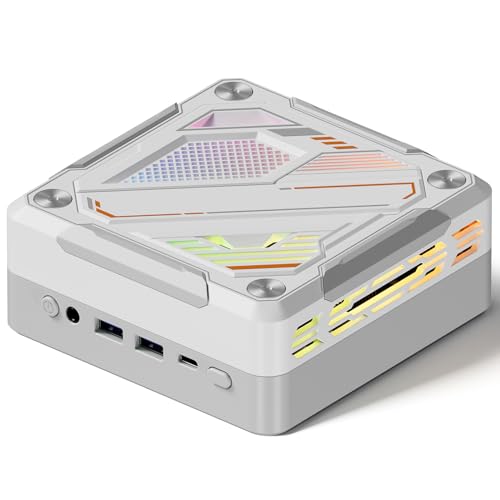 Matybobe PC Desktop Computer 8 Kerne 16 Threads RGB Lighting WiFi6 BT5.2 4K Triple Screen Display (32G & 1TB EU -Stecker) von Matybobe