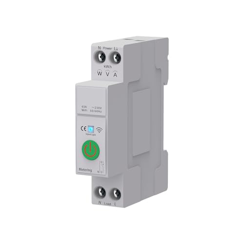 Matybobe Smart Circuit Breaker Ty App WiFi Aktiviertes Leistungsschalter überwachen Stromverbrauchskontrolle Timer Stromstatistik für Smart Home von Matybobe