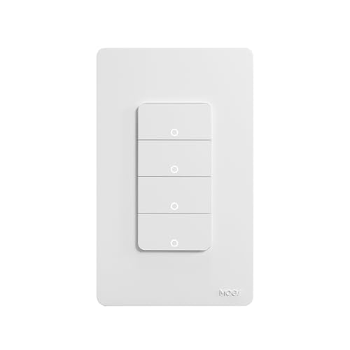 Matybobe Smart WiFi Glass Switch Touch Light Switch Wireless Fernbedienung Countdown -Timer -Indikator für Smart Home (4 Wege) von Matybobe