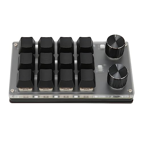 Matybobe -Tastaturknopf -Design Red Switch Mechanisch Programmierbares Tastatur Gaming Office Media (12 Schlüssel mit 2 Knopfs) von Matybobe