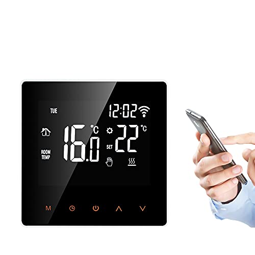 Matybobe Wi-Fi Smart Thermostat Digitale Temperaturregler APP Control LCD Display Touchscreen Woche Programmierbare Elektrische Fußbodenheizung Thermostat für Home School Office Hotel 16A von Matybobe