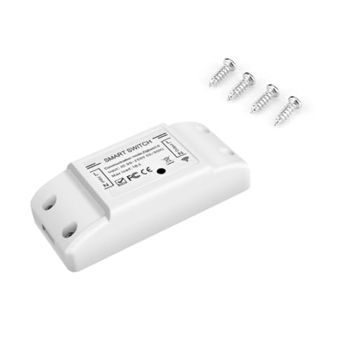 Matybobe WiFi und BT Smart Switch 10A 2200W Dual-Modus Ein/Aus Gerät Stimme Tuya APP Fernbedienung Timing Schalter Smart Home Sprachsteuerung für Elektrogeräte Universal Smart Home Automation Modul Matybobe WiFi und BT Smart Switch 10A 2200W Dual-Modus Ein/Aus Gerät Stimme Tuya APP Fernbedienung Timing Schalter Smart Home Sprachsteuerung für Elektrogeräte Universal Smart Home Automation Modul von Matybobe