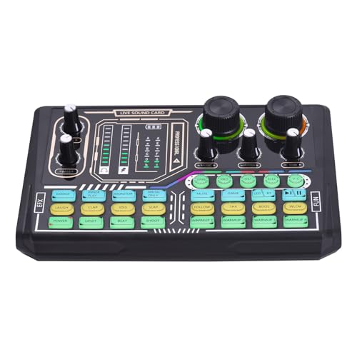 Mixer Desktop Singen -Schnittstelle RGB Light BT Wireless Sound Card Mixer Live Streaming Podcasting Inhalt Erstellen Gaming Schwarz Mixer Desktop Singen -Schnittstelle RGB Light BT Wireless Sound Card Mixer Live Streaming Podcasting Inhalt Erstellen Gaming Schwarz von Matybobe