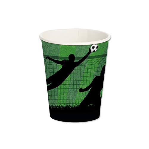 8 Partybecher * FUSSBALL EM 2024 * zum Kindergeburtstag und Party | 11377 | Geburtstag Kinder Kinderparty Becher Cups Pappbecher von Mauder
