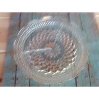 Wexford Anker Hocking Diamant Muster Relish Tablett 3 Abschnitte, Vintage Serviertablett, Geteilte Schale, Candy Bowl, Elegantes Servieren, Trinket von Maudesmercantile