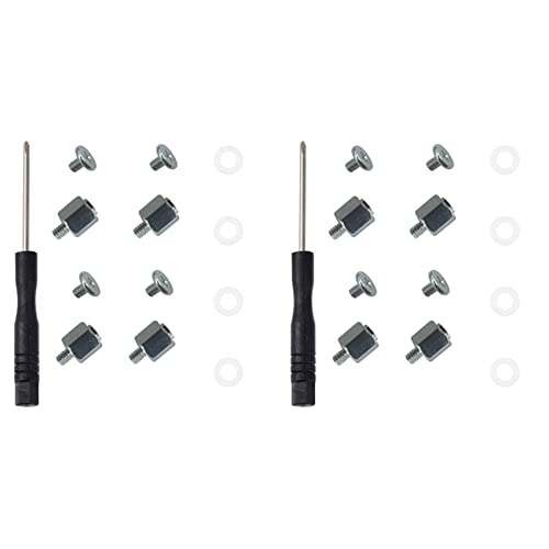 Mauedest 2 Satz M.2 SSD Schraubensatz NGFF NVME SSD Abstandsbefestigung M.2 NGFF/NVMe Schraubensatz Abstandsschraube Sechskantmutter für A- M.2 SSD von Mauedest