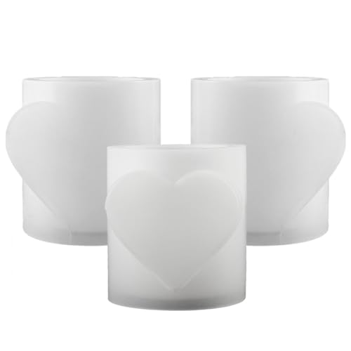 Mauedest 3PCS Love Cup Silikonform Blumentopfformen Beton Kerzenglas DIY Harz Vorratsglas Blumentopfformen Valentinstagsgeschenk Mauedest 3PCS Love Cup Silikonform Blumentopfformen Beton Kerzenglas DIY Harz Vorratsglas Blumentopfformen Valentinstagsgeschenk von Mauedest