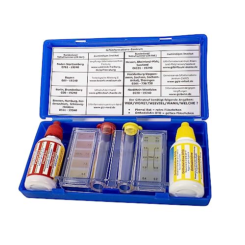 MAUK® Pool Schwimmbad Test Set/Wassertester Kit für pH, Chlor oder Brom Wertmessung von Mauk