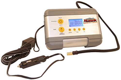 Mauk KFZ KOMPRESSOR + AUTOBATTERIETESTER + LICHTMASCHINENTESTER + LED-LAMPE I 12V 7bar von Mauk