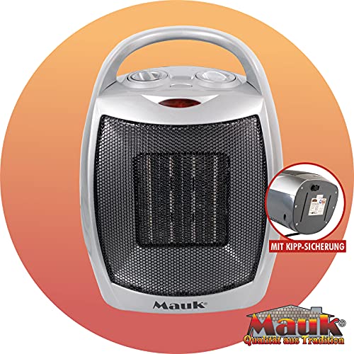 MAUK® Keramikheizer | tragbarer 3-Stufen Heizlüfter | 1500 Watt | Kippschutz | für Camping & Zuhause von Mauk