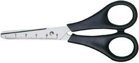 Bastelschere 5,5Zoll 14cm schwarz für Linkshänder Edelstahl rostfrei von Maul