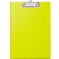 Klemmbrett 22,9 x 31,9 cm (b x h) din A4 Karton Material der Kaschierung außen: Polypropylen gelb von Maul