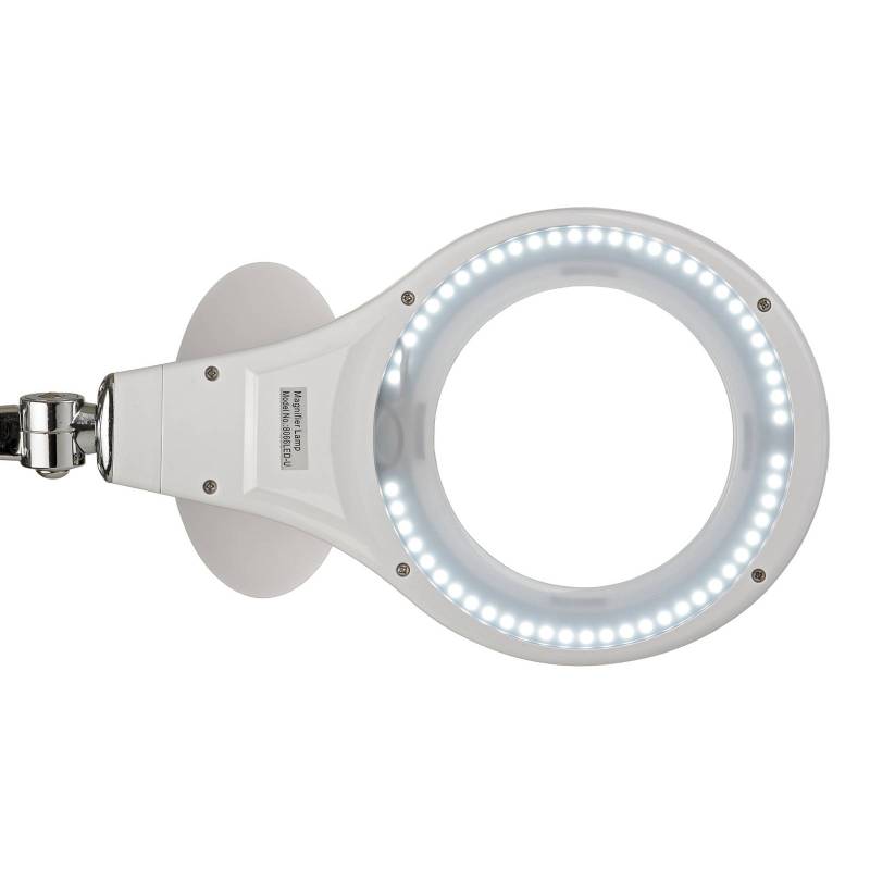 LED-Lupen-Klemmleuchte MAULmakro, weiß, Höhe 50 cm von Maul