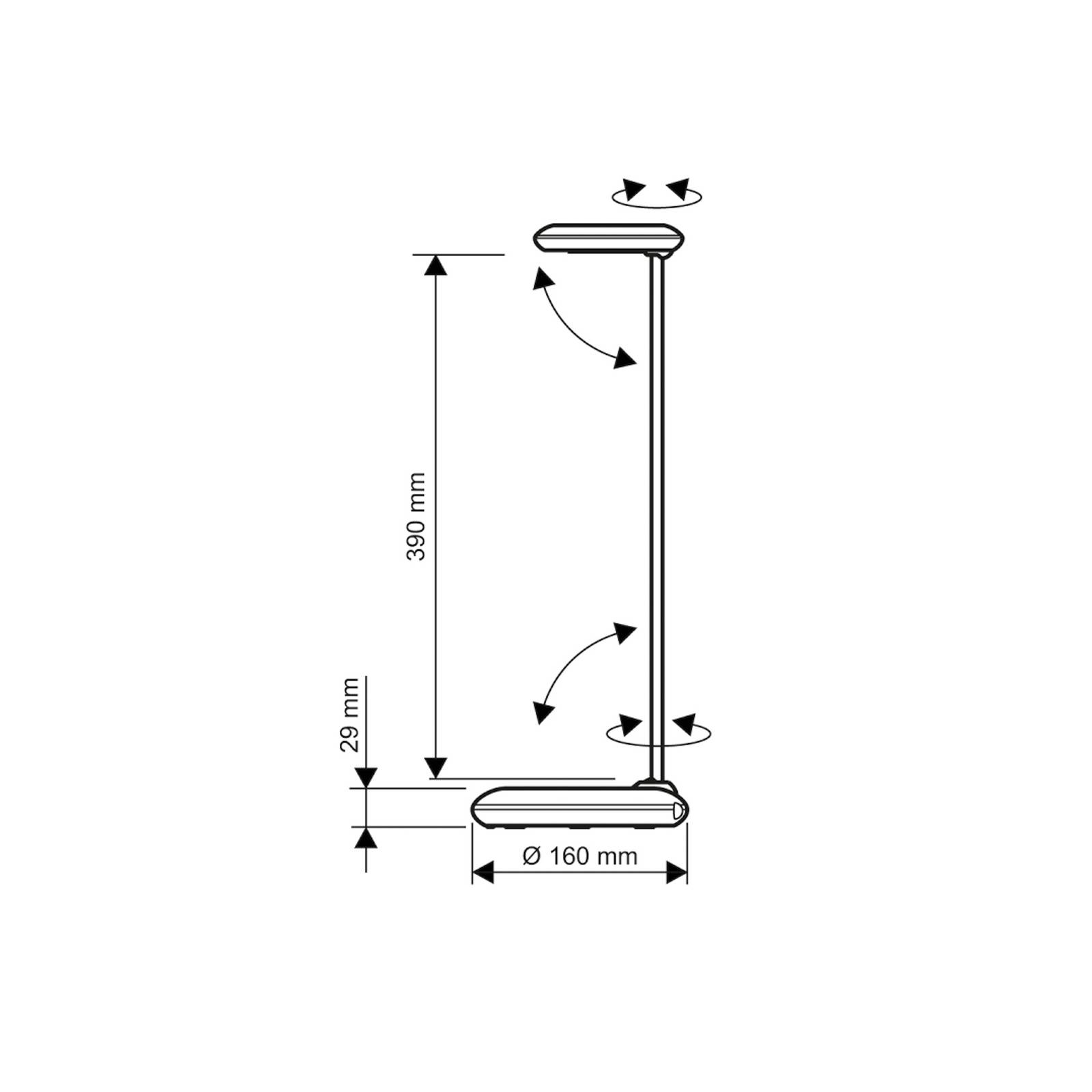 LED-Schreibtischleuchte MAULstudy, rot, Stahl, 49 cm, E27 LED-Schreibtischleuchte MAULstudy, rot, Stahl, 49 cm, E27 von Maul
