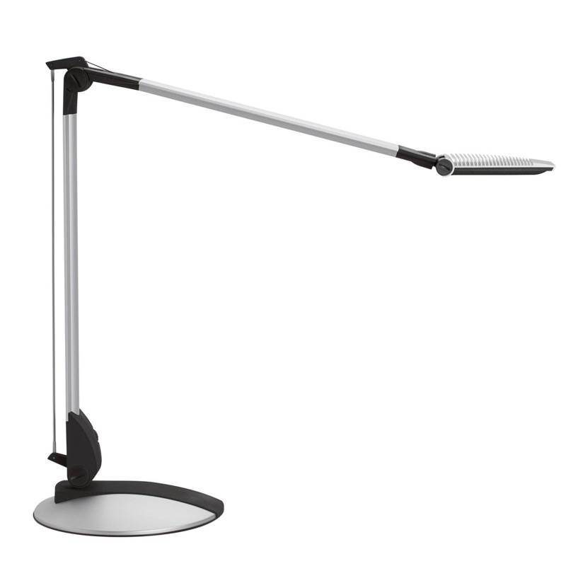 LED-Schreibtischlampe MAULoptimus, silber, Standfuß, dim CCT von Maul