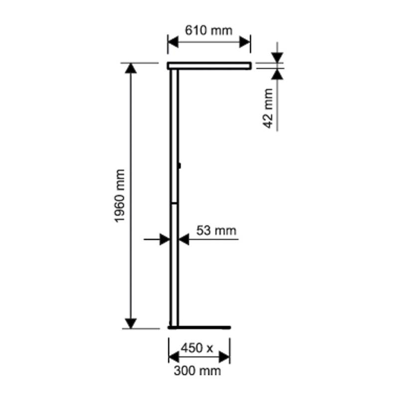 LED-Stehleuchte MAULjuvis, weiß, Standfuß von Maul