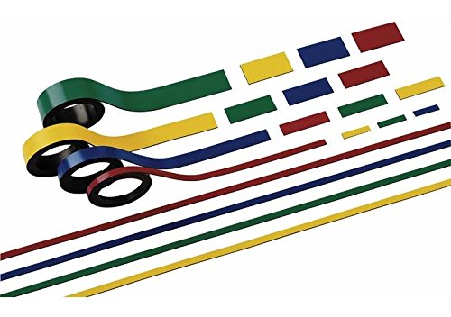 MAUL Magnetstreifen 0,5 x 100cm (2 Stück) | Magnetband selbsthaftend auf magnetischen Oberflächen | Magnetklebeband individuell zuschneidbar | Beschriftbar mit Marker | Grün von Maul