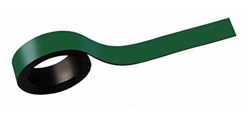 MAUL Magnetstreifen 2 x 100cm (2 Stück) | Magnetband selbsthaftend auf magnetischen Oberflächen | Magnetklebeband individuell zuschneidbar | Beschriftbar mit Marker | Grün von Maul