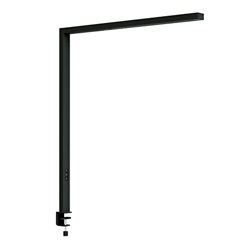 MAUL LED Klemmleuchte MAULsirius | Schreibtischlampe dimmbar | Hochwertige Arbeitsplatzleuchte fürs Büro | Lampe mit GS-Zeichen | Leistungsstarke Klemmlampe mit 3000-5700 Kelvin | Schwarz von Maul