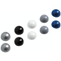 MAUL Magnete Ø 3,0 x 1,9 je 2x silber, schwarz, weiß, grau, blau von Maul