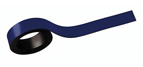 MAUL Magnetstreifen 1,5 x 100cm (2 Stück) | Magnetband selbsthaftend auf magnetischen Oberflächen | Magnetklebeband individuell zuschneidbar | Beschriftbar mit Marker | Blau von Maul
