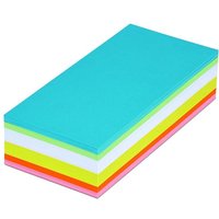 MAUL Moderationskarten 20,5 x 9,5 cm blau, grün, rot, orange, gelb, weiß von Maul