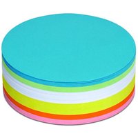 MAUL Moderationskarten Ø 13,5 cm blau, grün, rot, orange, gelb, weiß von Maul