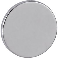 Maul - Neodym Magnet (ø x h) 10 mm x 1 mm Scheibe Silber 10 St. 6166196 von Maul