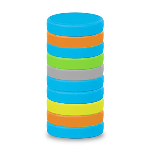 MAUL Neodym Magnet Ø 18 x 4 mm (10 Stück) | Magnet stark (0,8kg) aus Silikon | Magnete mit elegantem und modernem Design | Magnet für Magnettafel, Whiteboard und Kühlschrank | Bunt MAUL Neodym Magnet Ø 18 x 4 mm (10 Stück) | Magnet stark (0,8kg) aus Silikon | Magnete mit elegantem und modernem Design | Magnet für Magnettafel, Whiteboard und Kühlschrank | Bunt von MAUL