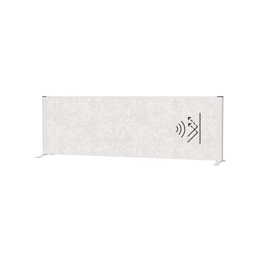 MAUL Tisch Trennwand Akustik MAULconnecto 160x50 cm | Raumteiler für Schreibtisch, Sideboard | Raumtrenner mit Standfüßen | Akustikvlies (4000 g/m²) als Sichtschutz und Schalldämmung von Maul