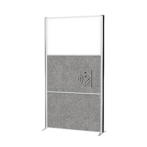 MAUL Trennwand Akustik MAULconnecto 180x100cm | Raumteiler für Büro und Schreibtisch | Freistehender Raumtrenner mit Standfüßen | Ideal als Sichtschutz und Schallschutz |Akustikvlies + Whiteboard MAUL Trennwand Akustik MAULconnecto 180x100cm | Raumteiler für Büro und Schreibtisch | Freistehender Raumtrenner mit Standfüßen | Ideal als Sichtschutz und Schallschutz |Akustikvlies + Whiteboard von Maul